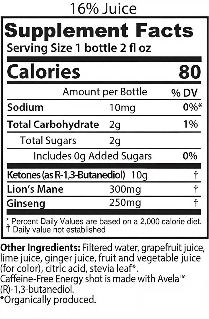 GT's Immortal, Caffeine-Free Energy Shot